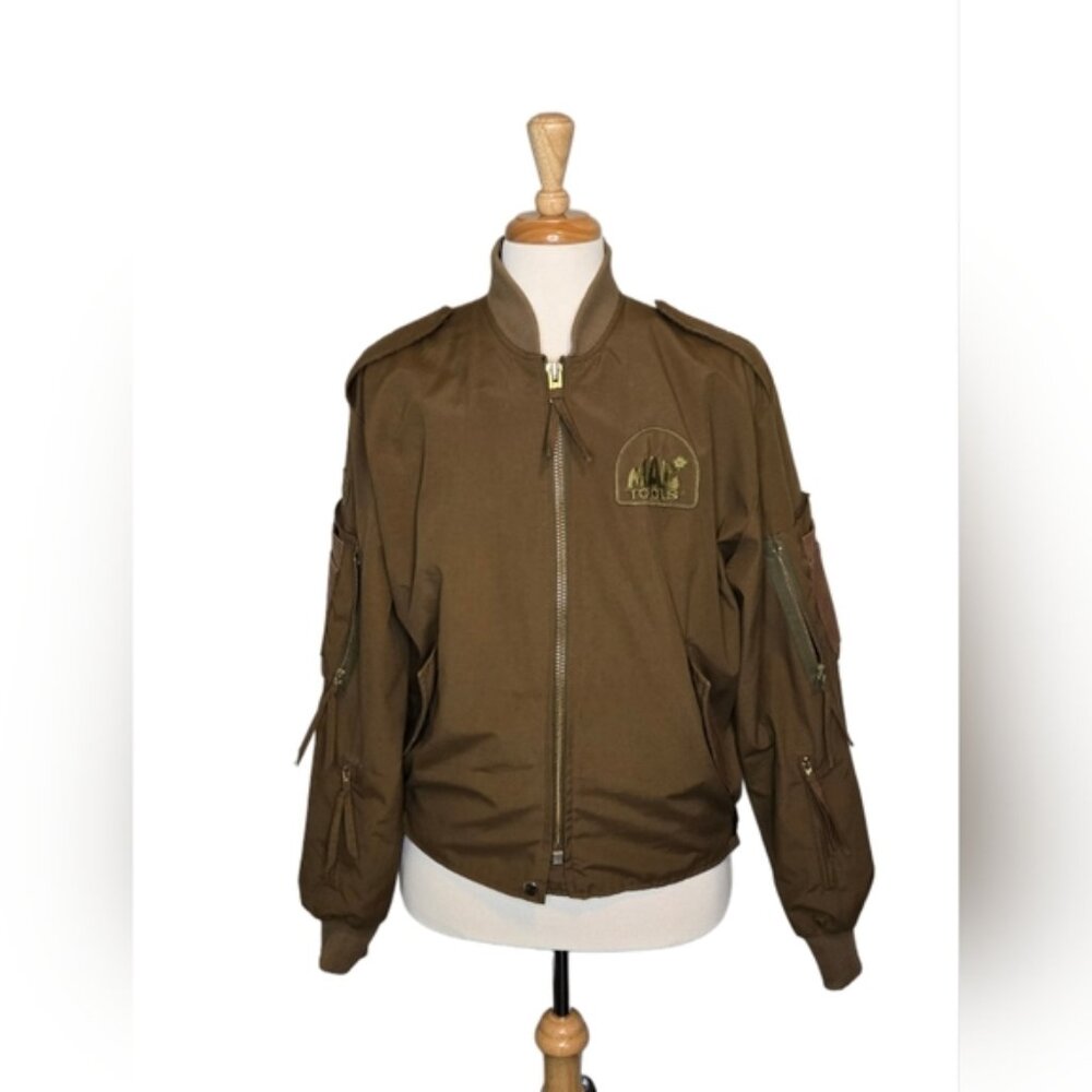 Vintage MAC Tool Bomber Jacket Streetwear Made In Canada Size L Workwear